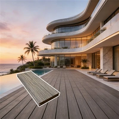 Massive Co-extrudierte Terrassendielen für den Außenbereich mit ASA-Schicht